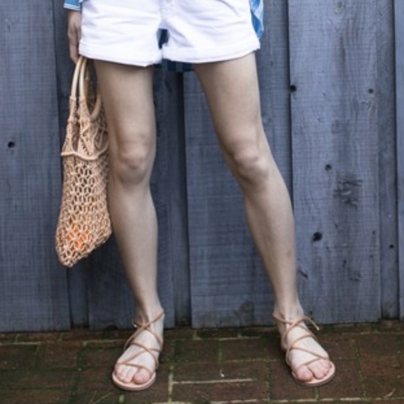 Camel Boho Macrame Woven Bag - Picture 2 of 5